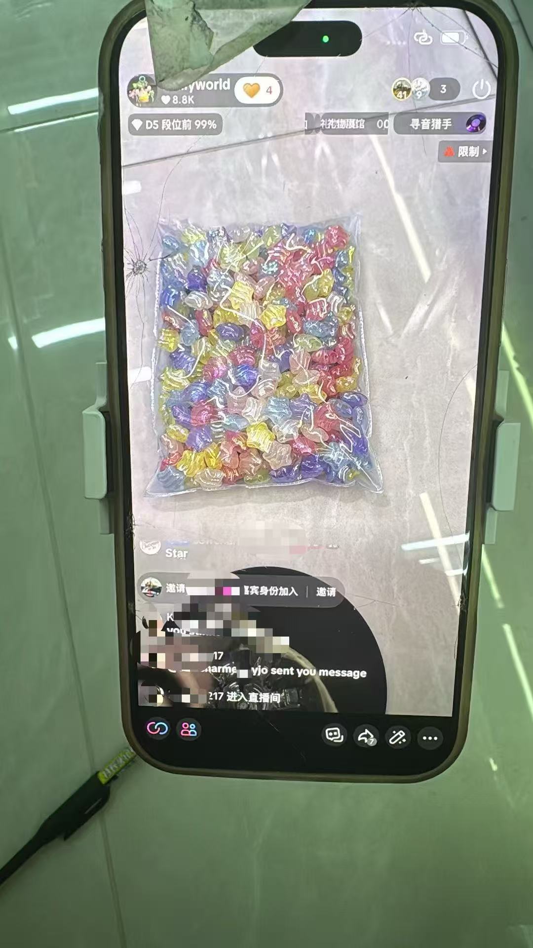 Beads in Live