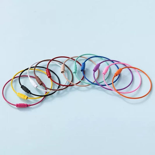 30 PCS Alloy Key Ring Mix Color